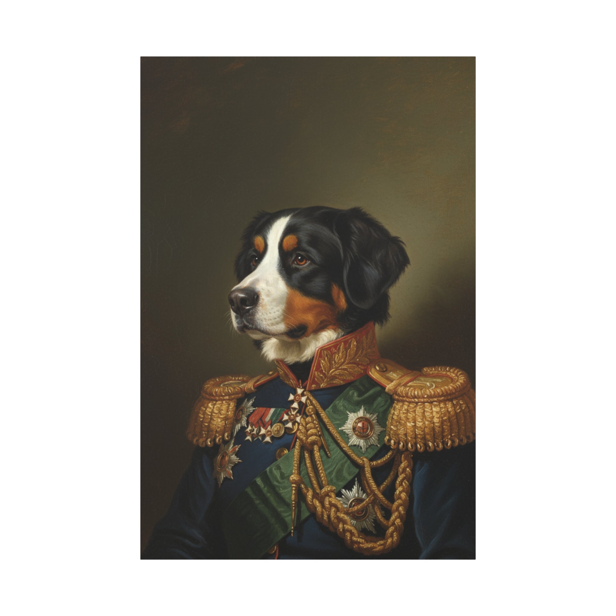 Custom Regal Dog Portrait Canvas Print, Dog Lover Gift, Wall Art, Home Decor, Vintage Animal Art, Pet Parent Decor