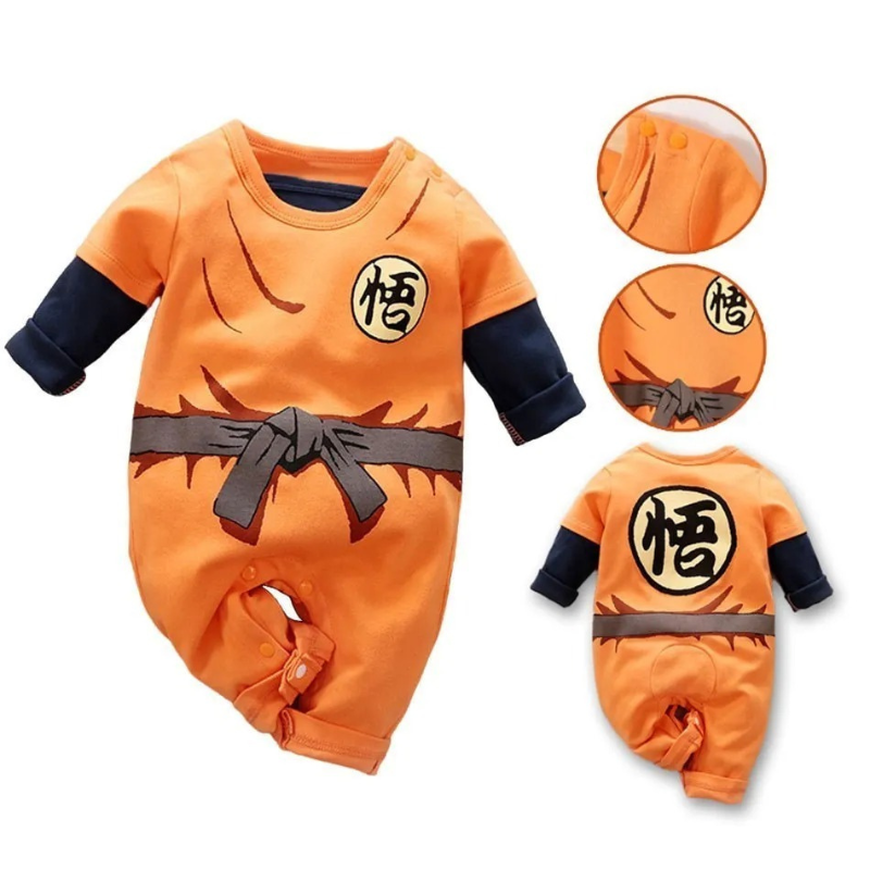 0-18 Months Anime Baby Rompers Newborn Cosplay Costume Infant Akatsuki Nezuko Tanjirou Cotton Clothes Boys Girls Kids Outfit