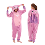 Pink Animal Onesie Halloween Costume for Adults