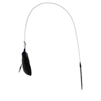 Interactive Cat Teaser Stick with Natural Feathers & Suction Cup