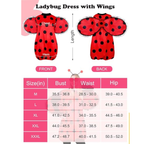 Women's Ladybug Halloween Costume 7-Piece Set