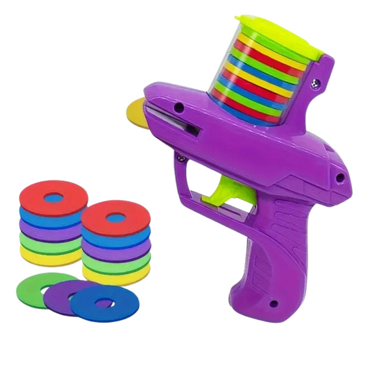 Funny Turnip Gun Cat Toy – Foam Disc Launcher for Pets