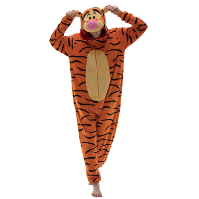 Orange Animal Onesie Halloween Costume for Adults
