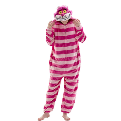 Purple Cat Animal Onesie Halloween Costume for Adults