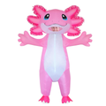 Pink Axolotl Halloween Costume Inflatable for Adults