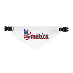 Patriotic Dog Bandana, Dog Accessory, Pet Gift, Holiday Pet Apparel, USA Dog Scarf, Fourth of July Bandana