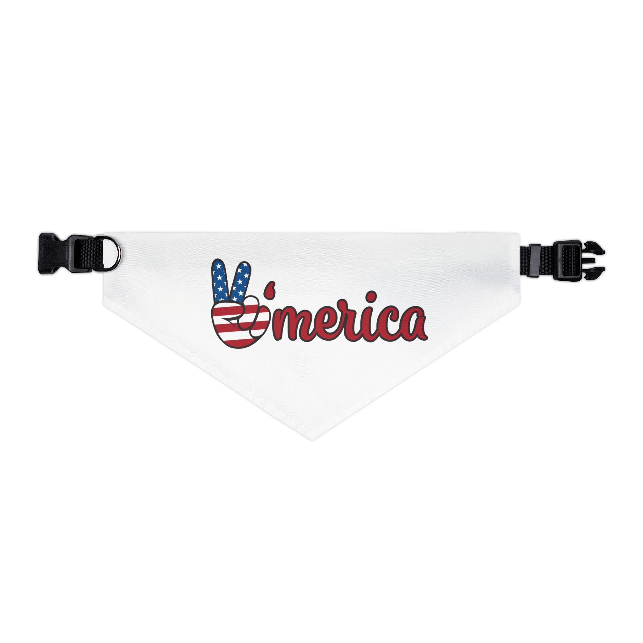 Patriotic Dog Bandana, Dog Accessory, Pet Gift, Holiday Pet Apparel, USA Dog Scarf, Fourth of July Bandana