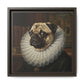 Custom Whimsical Pug Portrait Canvas, Cute Dog Art Print, Pet Lover Gift, Home Decor, Fun Wall Art, Quirky Dog Painting
