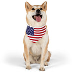Patriotic American Flag Pet Bandana – Celebrate Veterans Day in Style