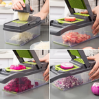 16-in-1 Multifunctional Vegetable Chopper – Onion Chopper, Slicer, Dicer & Grater