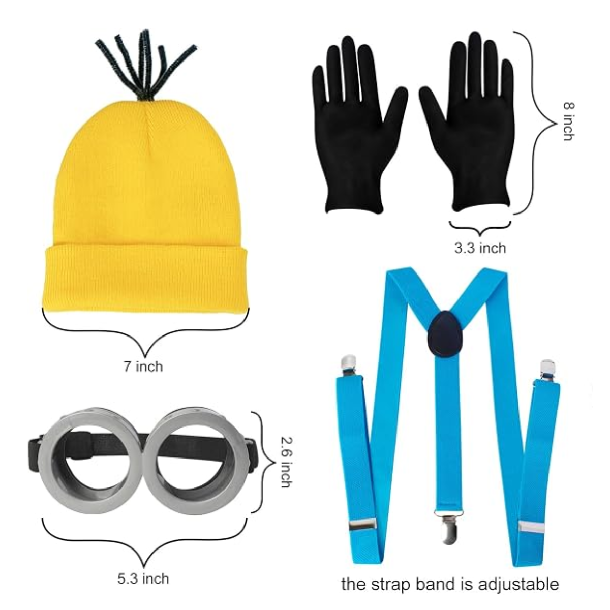 4-Piece Halloween Costume Set for Men & Women
