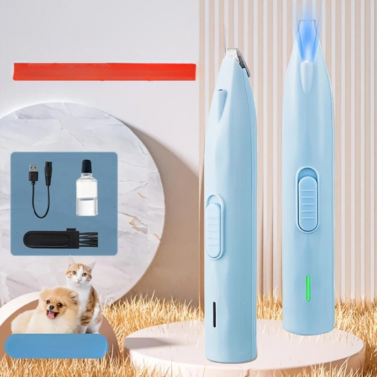Electric Pet Paw Shaver – Quiet Grooming Trimmer for Cat & Dog Feet