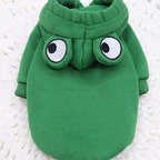 Cute Frog Pet Sweater – Green Hoodie for Small & Medium Dogs