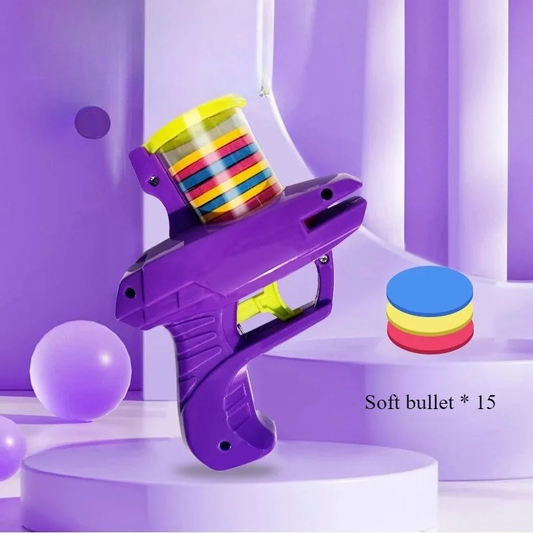 Funny Turnip Gun Cat Toy – Foam Disc Launcher for Pets