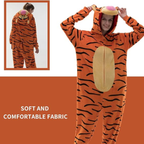 Orange Animal Onesie Halloween Costume for Adults