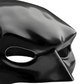 Black mask with a hood on a white background