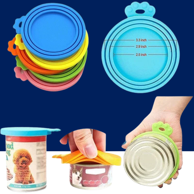 3-in-1 Pet Food Can Silicone Cover