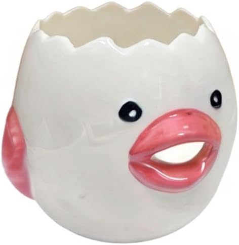 LuoCoCo Cute Egg Separator, Ceramics Vomiting Chicken Egg Yolk White Separator, Practical Household Small Egg Filter Splitter, Kitchen Gadget Baking Assistant Tool, Dishwasher Safe