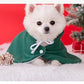 ANIAC Pet Christmas Costume – Cozy Cloak & Hat Set for Cats and Small Dogs
