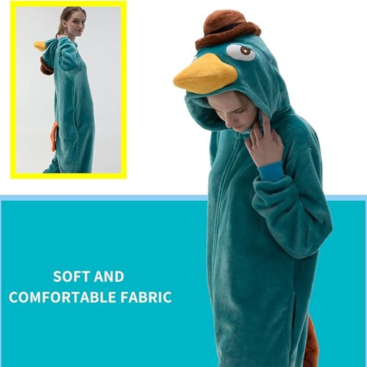 Green Animal Onesie Halloween Costume for Adults