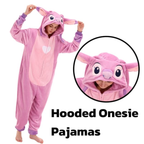 Pink Animal Onesie Halloween Costume for Adults