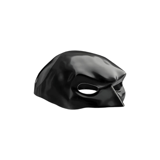 Black mask on a white background