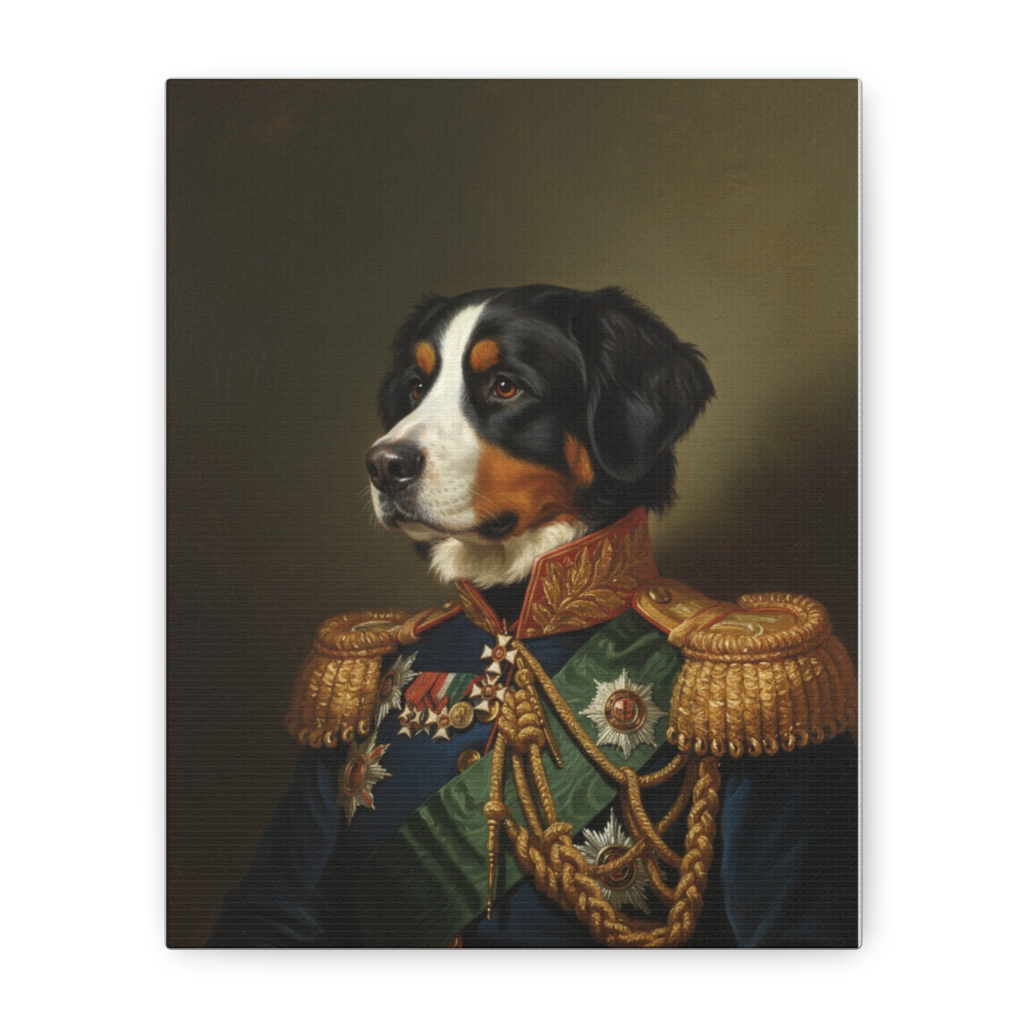 Custom Regal Dog Portrait Canvas Print, Dog Lover Gift, Wall Art, Home Decor, Vintage Animal Art, Pet Parent Decor