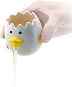 LuoCoCo Cute Egg Separator, Ceramics Vomiting Chicken Egg Yolk White Separator, Practical Household Small Egg Filter Splitter, Kitchen Gadget Baking Assistant Tool, Dishwasher Safe