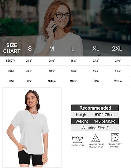 Kinglaman 4 Pack Women Basic T Shirts Tees Workout Short Sleeve Casual Tops | Loose fit, Crew neck, Athletic gym tops, Soft fabric for daily workout wear