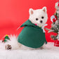 ANIAC Pet Christmas Costume – Cozy Cloak & Hat Set for Cats and Small Dogs