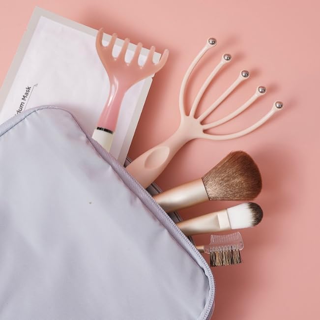Scalp Massager & Gua Sha Tool Set - Manual Head Massager, Massage Comb for Relaxation & Stress Relief
