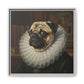 Custom Whimsical Pug Portrait Canvas, Cute Dog Art Print, Pet Lover Gift, Home Decor, Fun Wall Art, Quirky Dog Painting