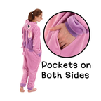 Pink Animal Onesie Halloween Costume for Adults