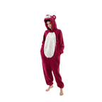 Pink Bear Animal Onesie Halloween Costume for Adults