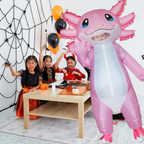Pink Axolotl Halloween Costume Inflatable for Adults