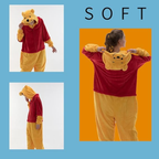 Red Yellow Animal Onesie Halloween Costume for Adults