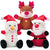 Christmas Dog Squeaky Toys 3-Pack Plush Chew Set