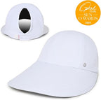 Ponyflo Sunblocker Wide Brim Hat, Patented Women’s Ponytail Sun Hat for Adults, UPF 50 Sun Protection