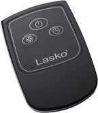 Lasko Oscillating Cyclone Pedestal Fan with Remote Control - Cooling Standing Fan for Bedroom, Living Room, and Home Office - Adjustable Height - 3 Quiet Speeds - 1843 - 18" Blade Diameter - Black
