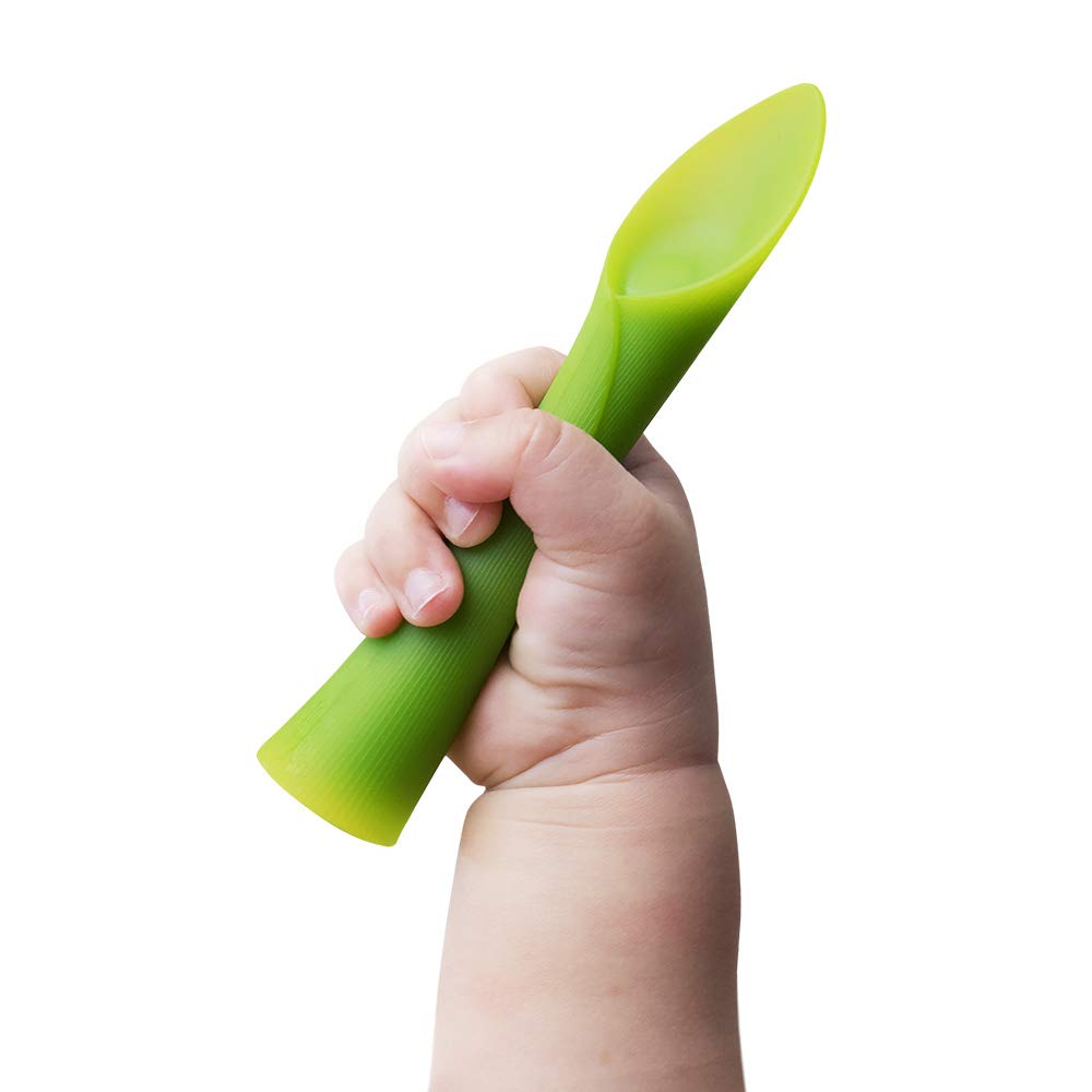 Olababy 2 Piece Baby Led Weaning Advanced Feeding Set, Includes Training Spoon and Steambowl