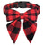 Christmas Dog Collar with Bow Tie – Plaid Adjustable Collar for Pets
