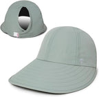 Ponyflo Sunblocker Wide Brim Hat, Patented Women’s Ponytail Sun Hat for Adults, UPF 50 Sun Protection