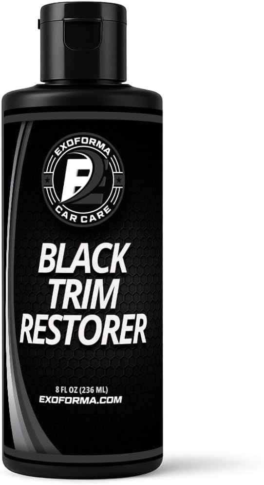 ExoForma Black Trim Restorer - Lasts 6+ Months, Dye Infused Waterproof Plastic Restorer for Cars - Perfect for Faded Bumpers, Trim & Vinyl on Jeeps, Truck Beds, Avalanches & ATVs