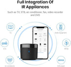 BroadLink RM4mini Smart Remote Hub - WiFi IR Blaster for TV Remote, Smart AC Controller, Works with Alexa/Google Home/IFTTT | TV Smart Remote Works with Alexa/Google Home/IFTTT, 360° 38KHz IR Blaster, Voice Control, Only Support 2.4GHz WiFi