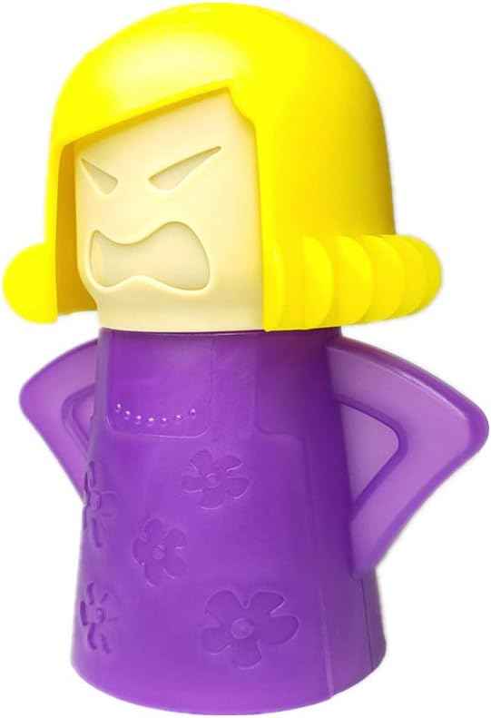 Angry Mom Microwave Cleaner, Mad Mama Microwave Steam Cleaner, Just Add Vinegar and Water, Easily Cleans the Crud in Minutes
