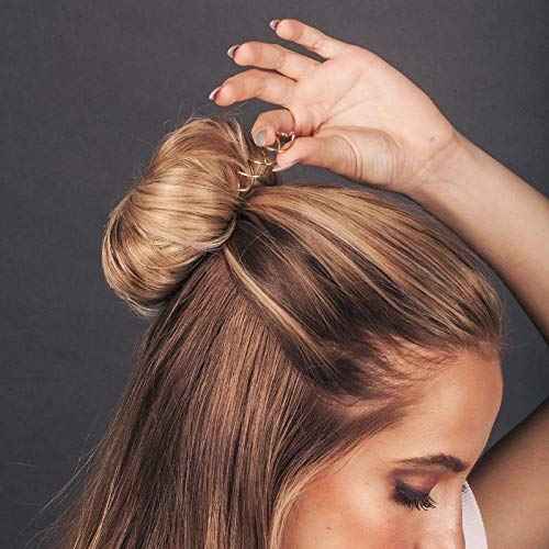 Spiral Bobby Pins for Girls and Women - Hair Bun Maker | Rounded Tips, Chip-Resistant Bun Twist Spiral Hair Pins | Secure Hold All-Day | Ideal Gifts for Women - 3Pcs, Brown