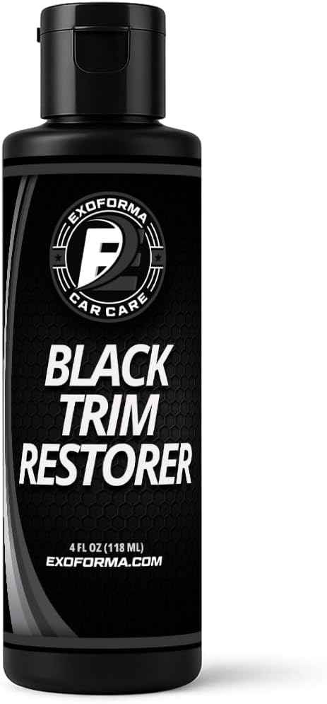 ExoForma Black Trim Restorer - Lasts 6+ Months, Dye Infused Waterproof Plastic Restorer for Cars - Perfect for Faded Bumpers, Trim & Vinyl on Jeeps, Truck Beds, Avalanches & ATVs