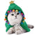 ANIAC Pet Christmas Costume – Cozy Cloak & Hat Set for Cats and Small Dogs