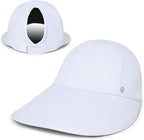 Ponyflo Sunblocker Wide Brim Hat, Patented Women’s Ponytail Sun Hat for Adults, UPF 50 Sun Protection