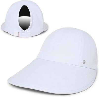Ponyflo Sunblocker Wide Brim Hat, Patented Women’s Ponytail Sun Hat for Adults, UPF 50 Sun Protection